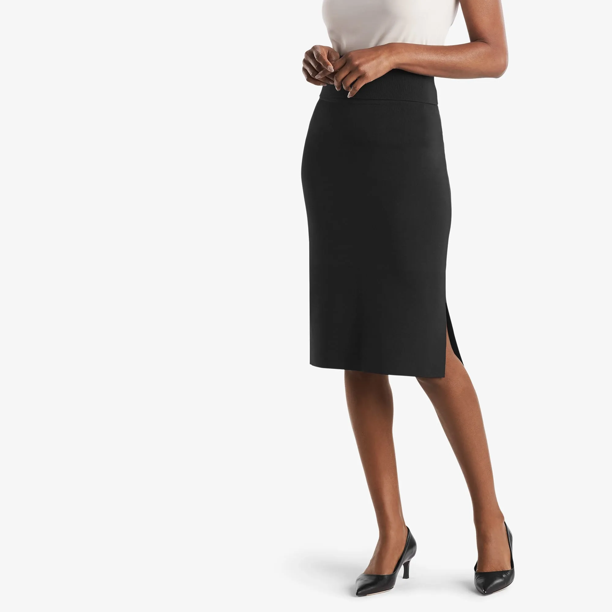 Harlem Skirt :: Black Viscose Knit