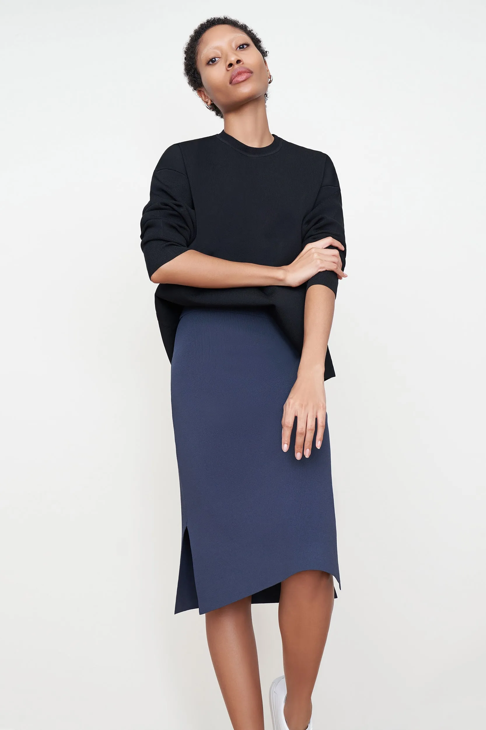 Harlem Skirt - Jardigan Knit :: Baltic Blue