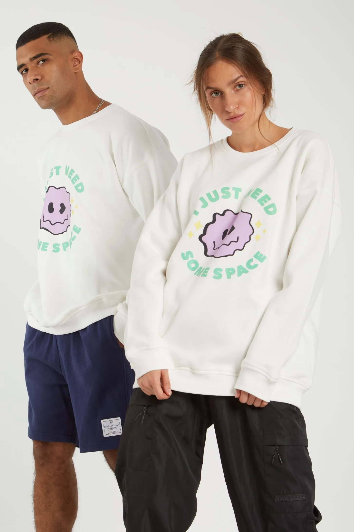 I JUST NEED SOME SPACE CREW NECK SWEATSHIRT