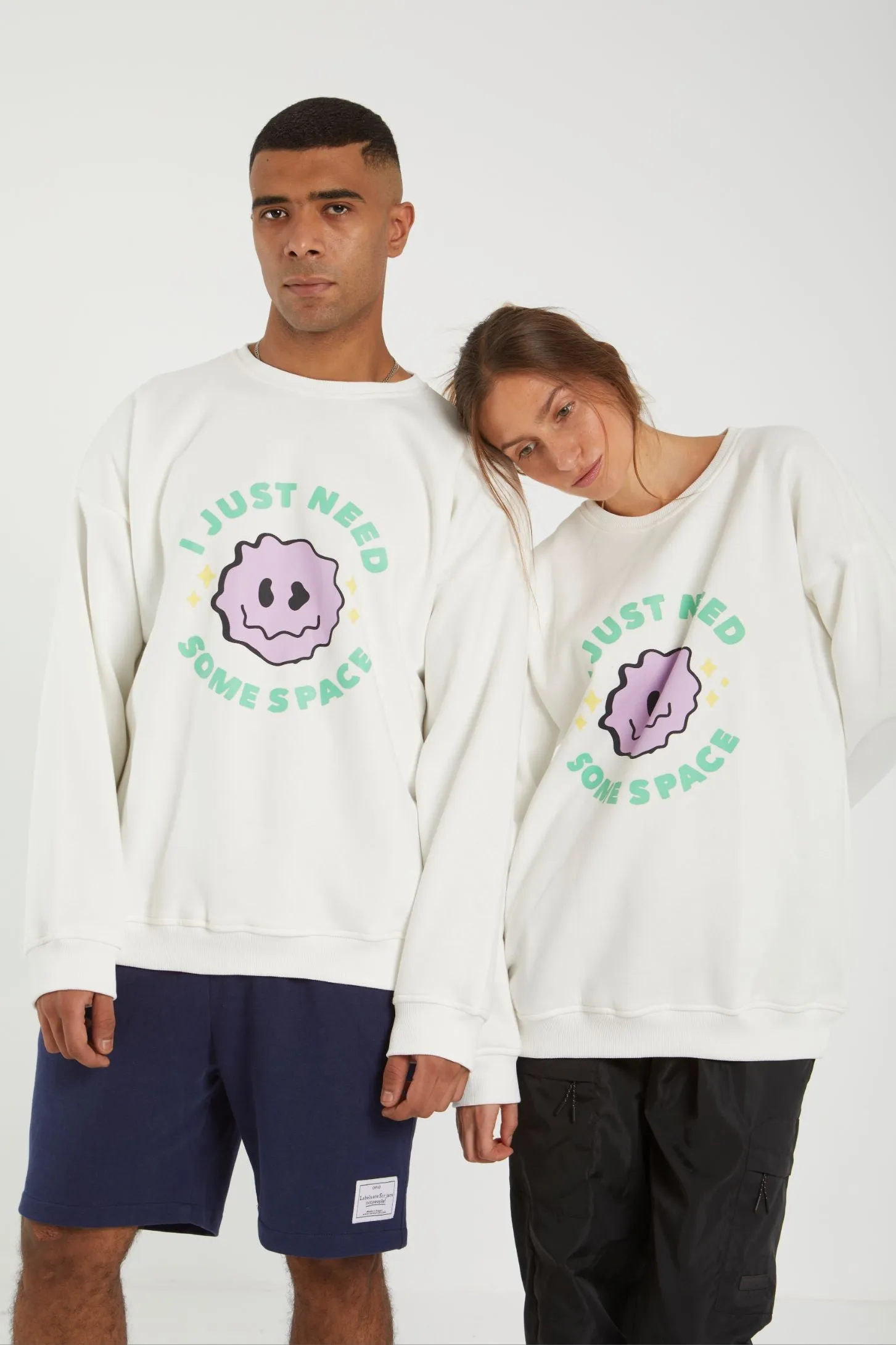 I JUST NEED SOME SPACE CREW NECK SWEATSHIRT