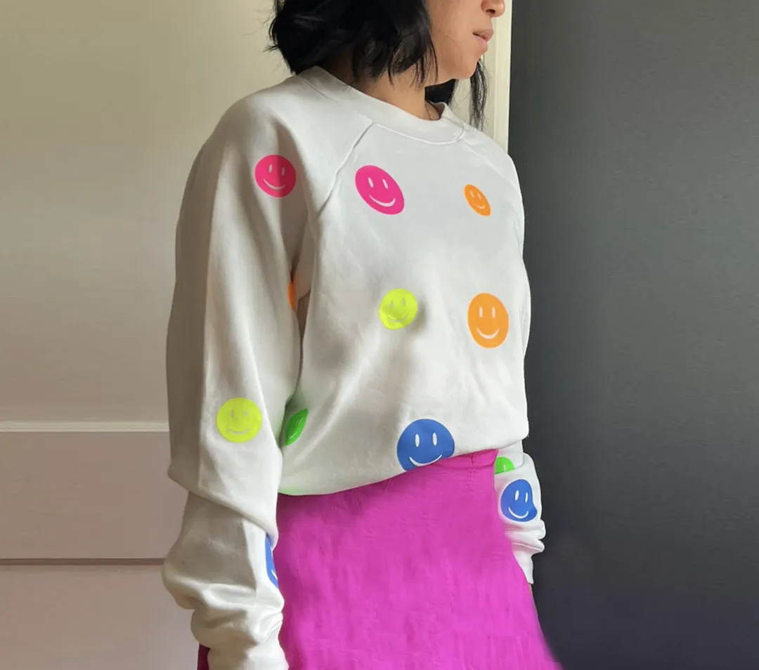 Jack Chic White Sweatshirt - NEON Smiles