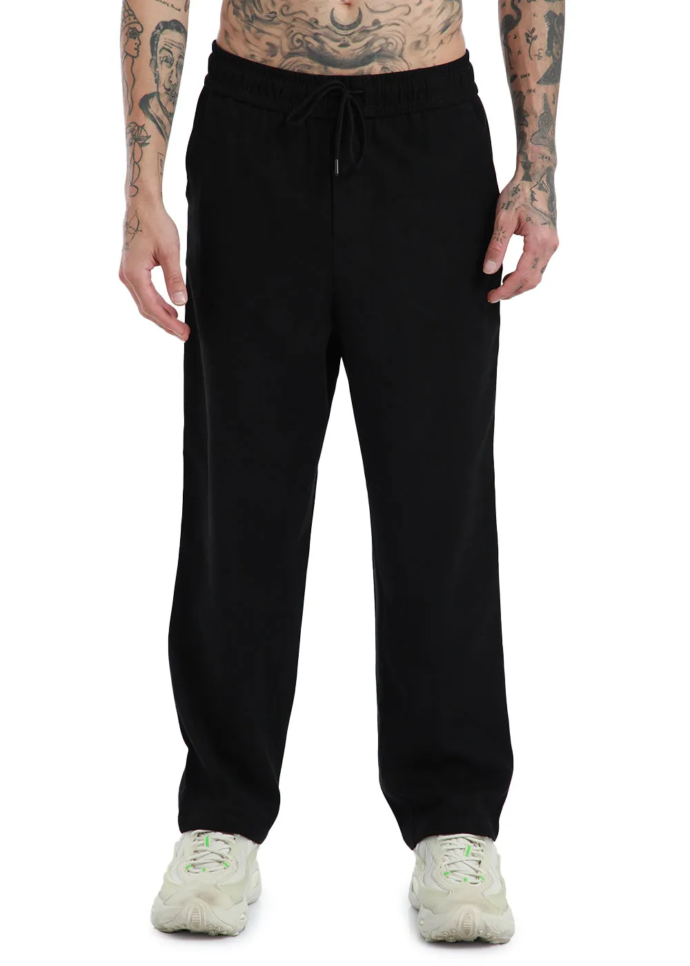 Jet Black Corduroy Trousers