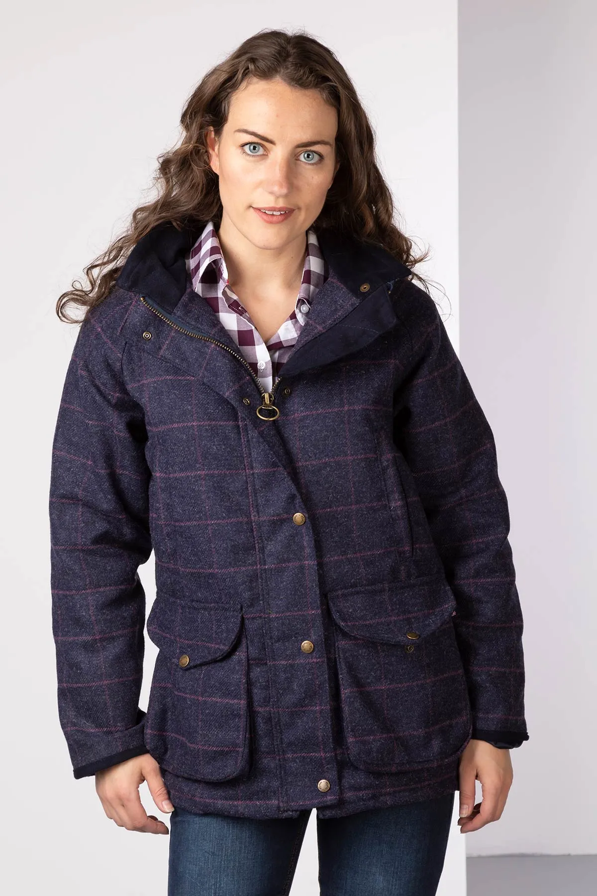 Ladies Long Tweed Coat