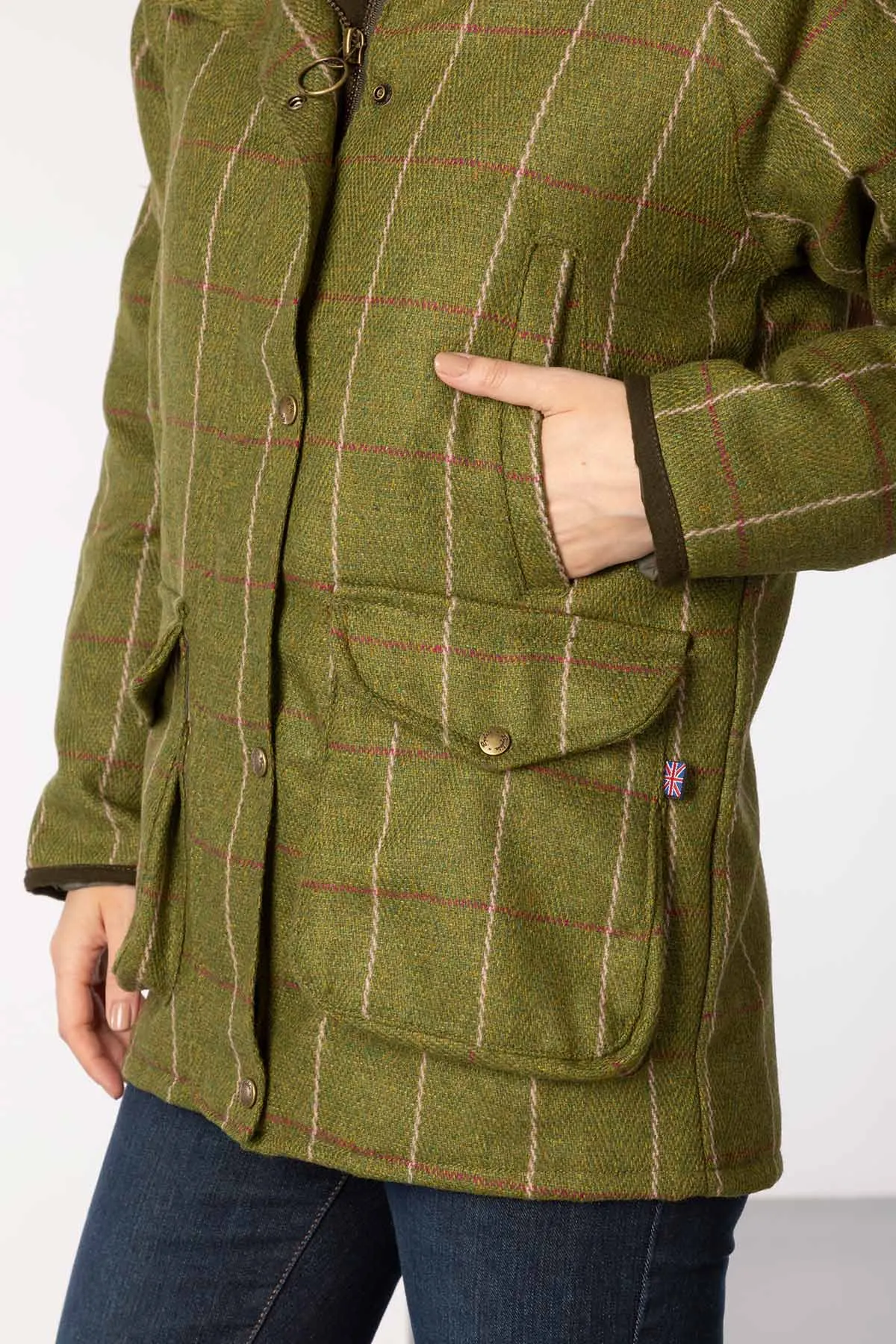 Ladies Long Tweed Coat