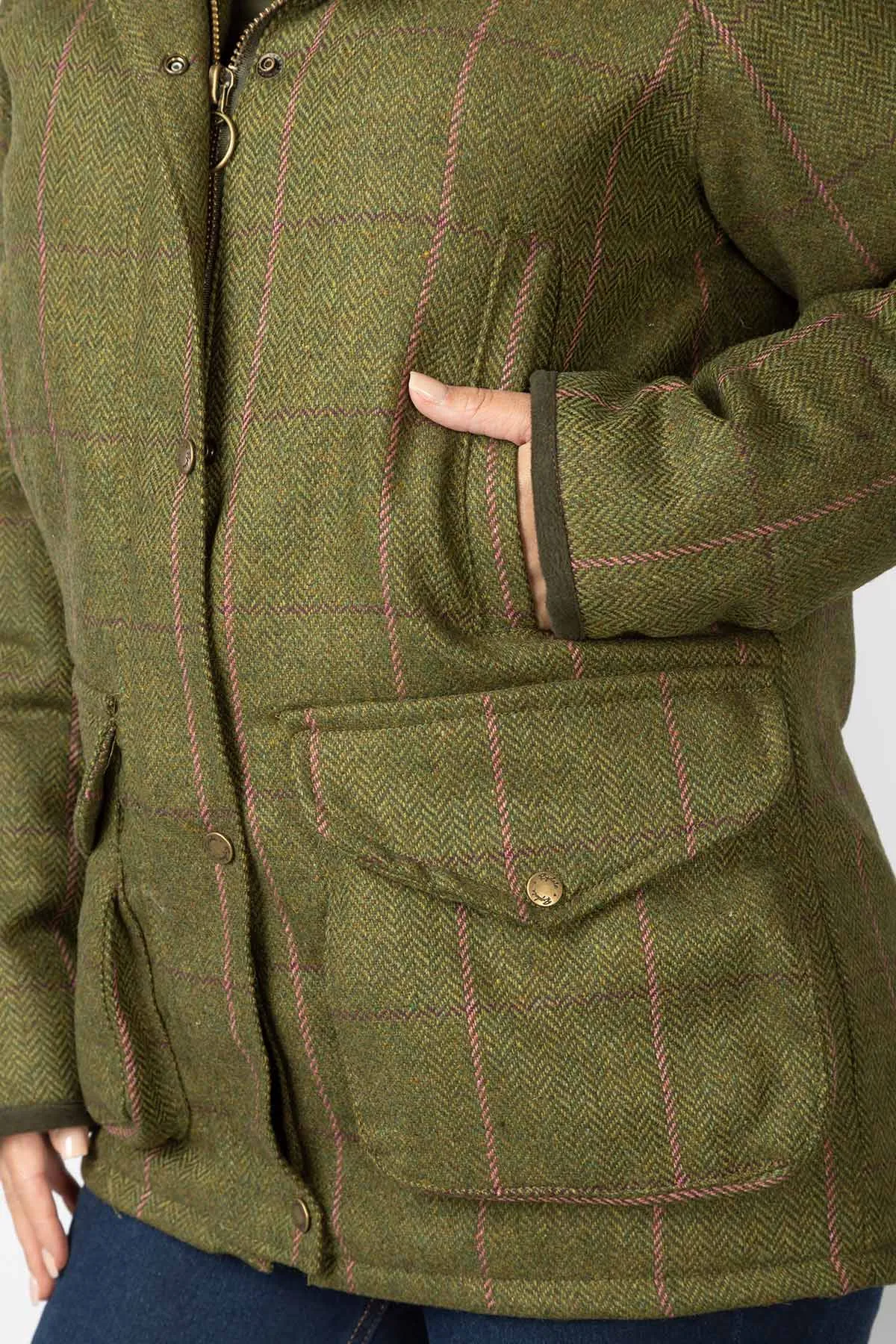 Ladies Long Tweed Coat