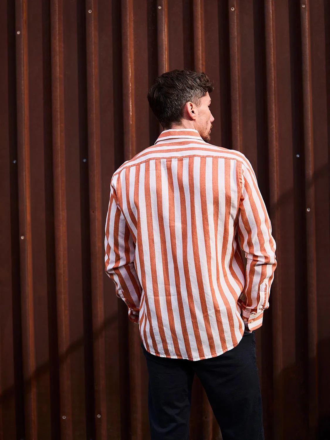 Linen Shirt Maggia Terracotta