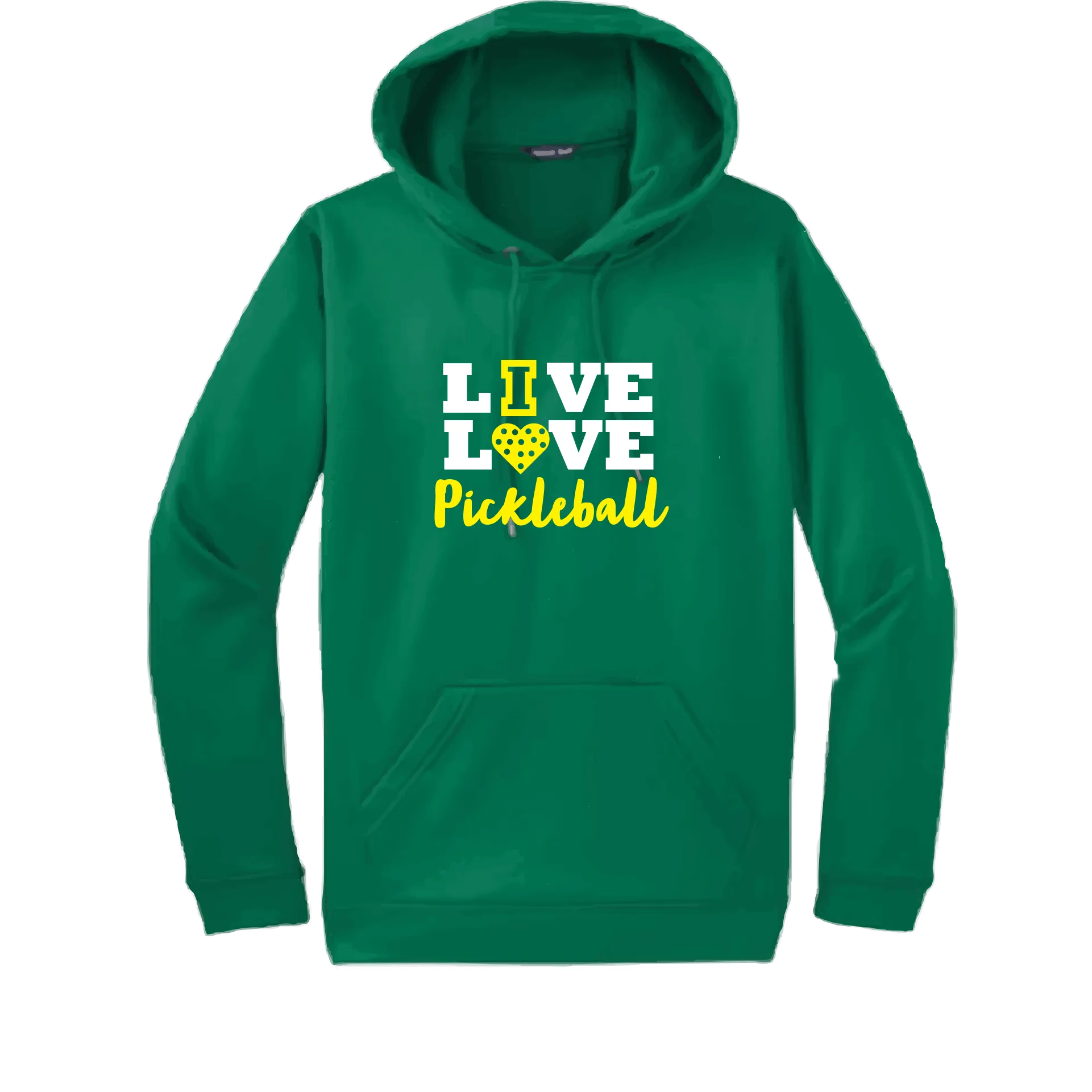 Live Love Pickleball | Unisex Hoodie Pickleball Sweatshirt | 50% Cotton 50% Polyester