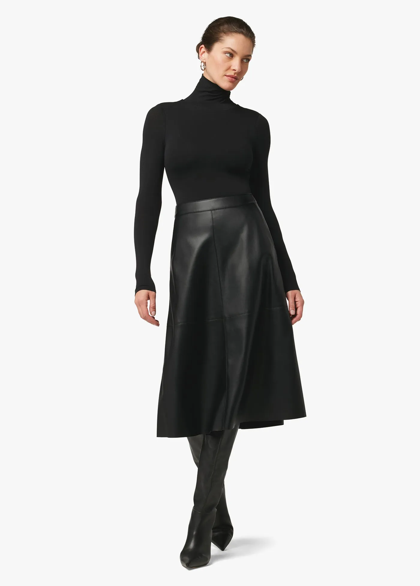 LORI VEGAN LEATHER SKIRT