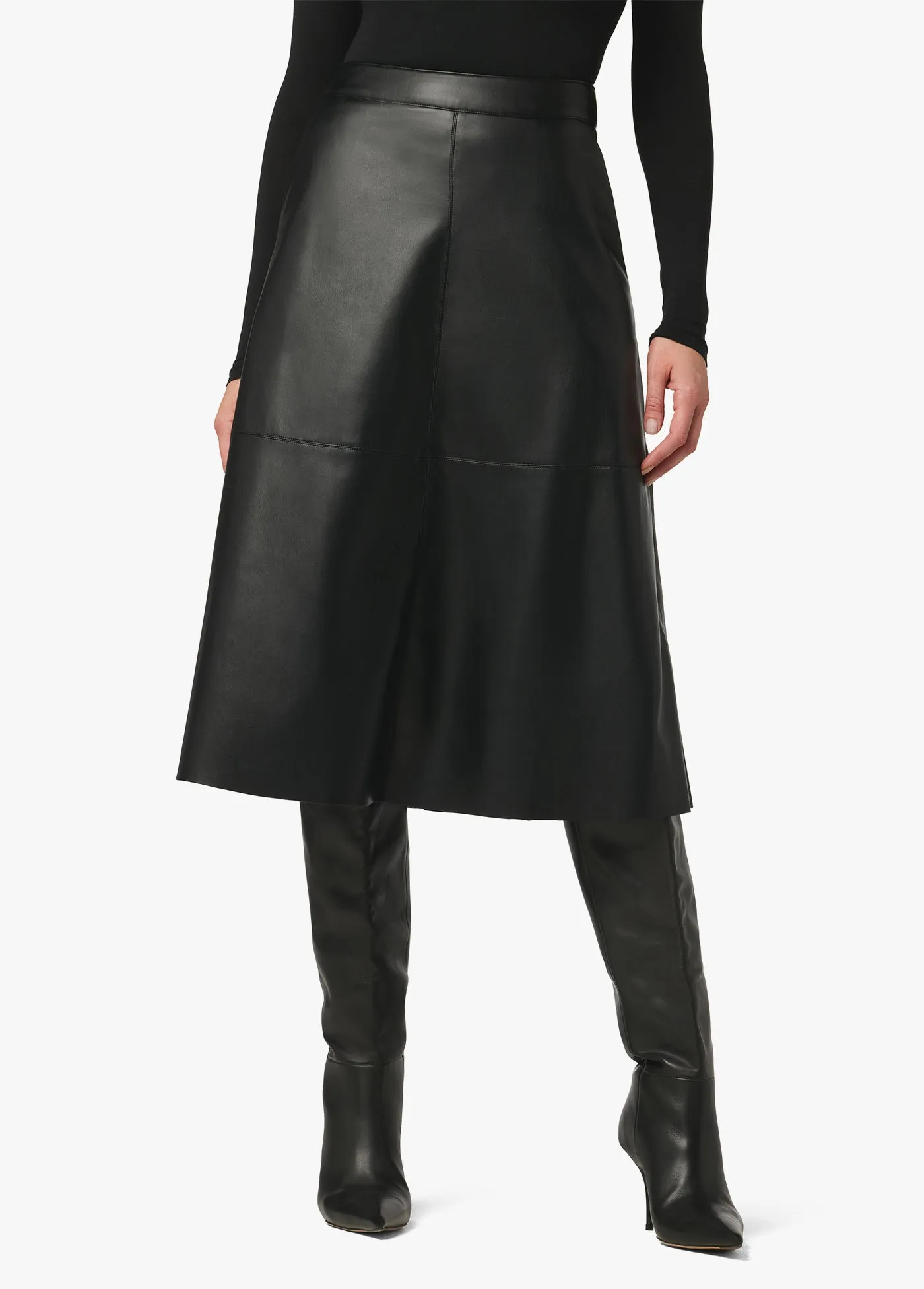 LORI VEGAN LEATHER SKIRT