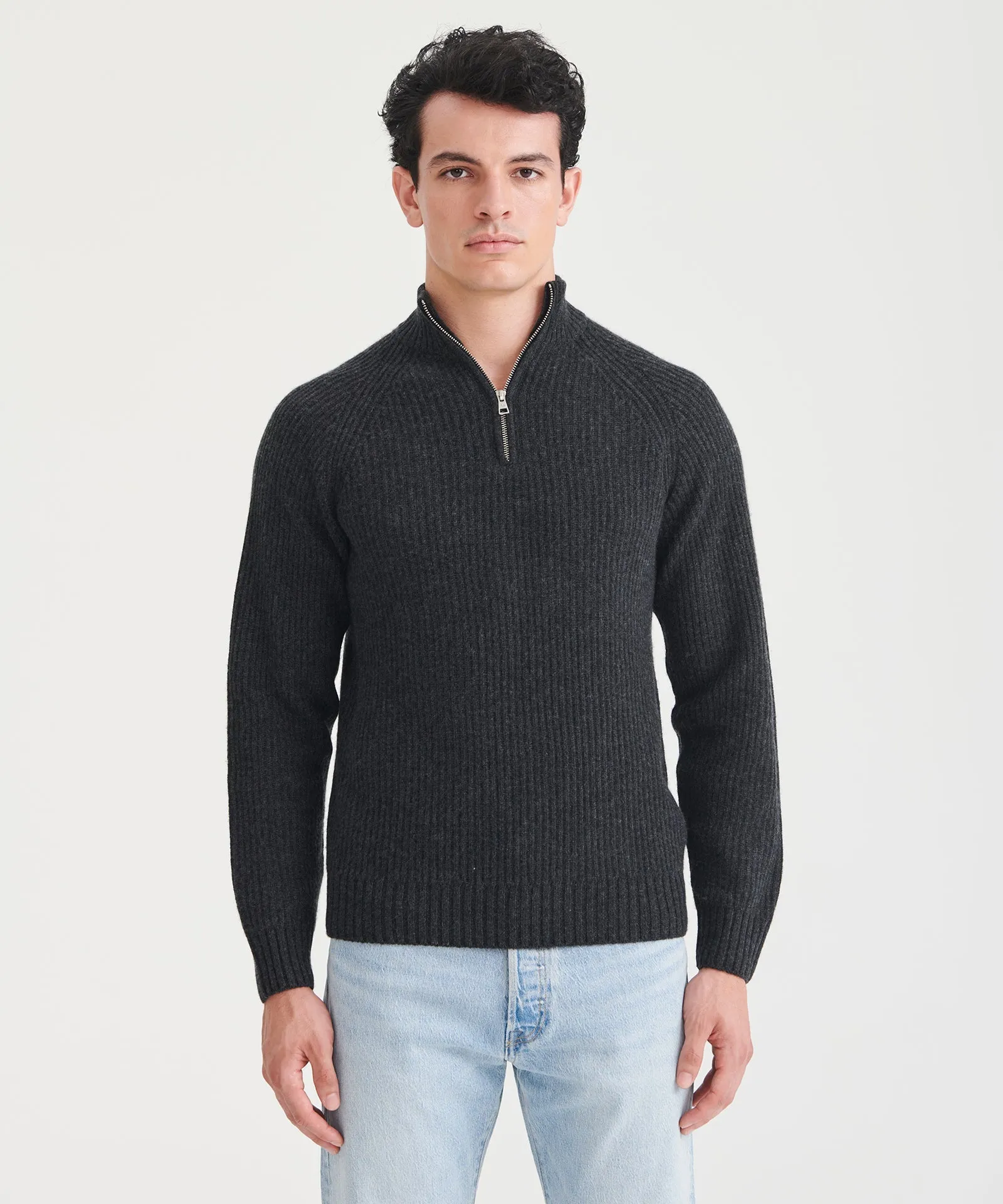 Luxe Cashmere Fisherman Quarter Zip