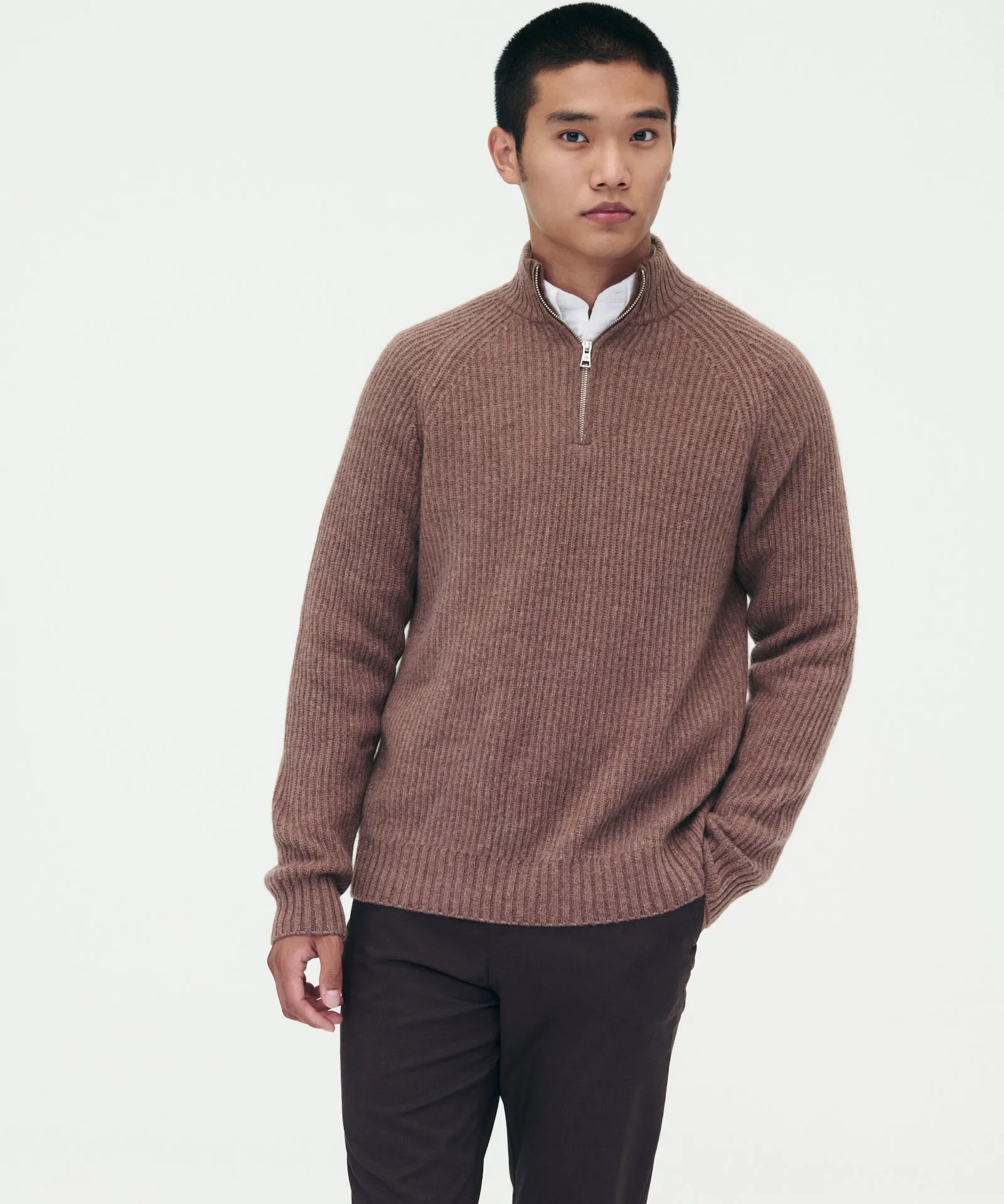 Luxe Cashmere Fisherman Quarter Zip