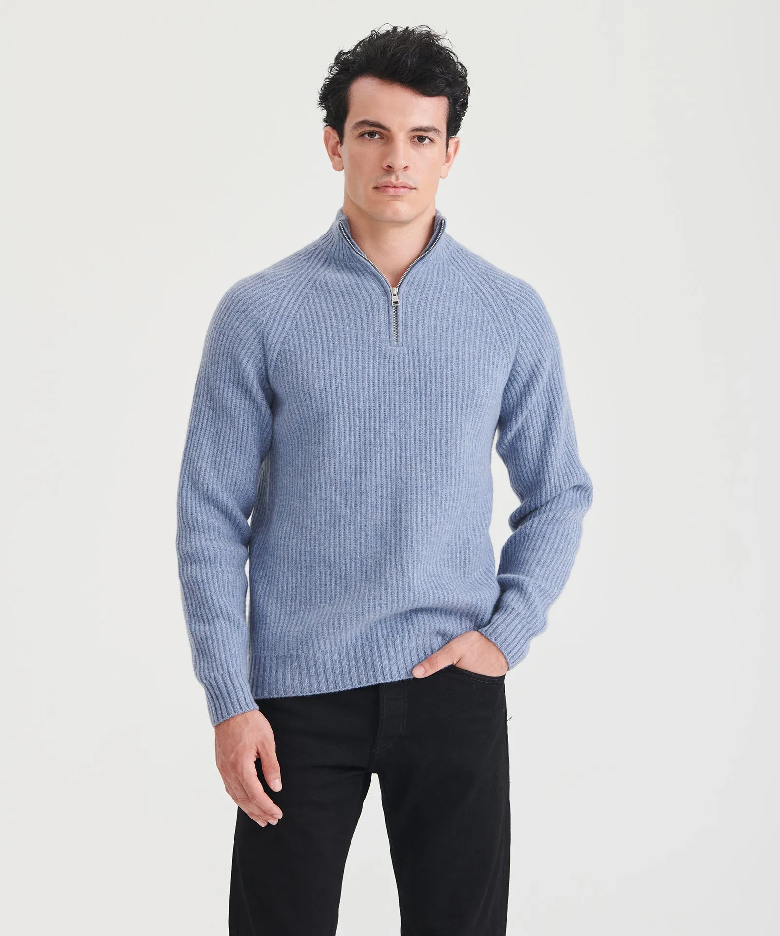 Luxe Cashmere Fisherman Quarter Zip