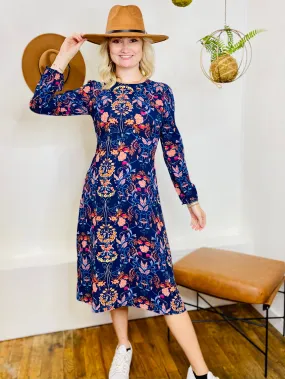 Madeline Floral Midi Dress