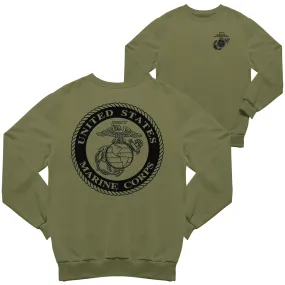 Marine Large Seal 2-Sided Sweatshirt