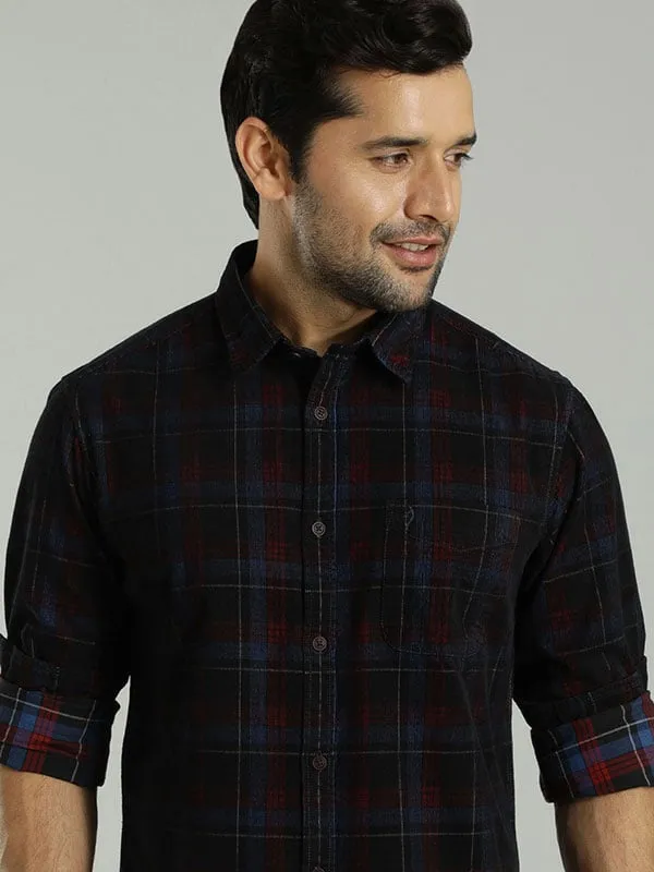 Men Checked Full Sleeve Cotton Shirt