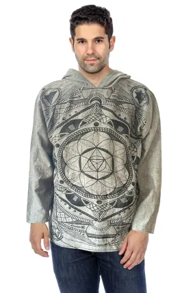 Men's Hooded T Shirt Sacred Geometry