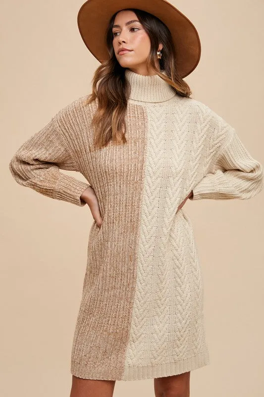 Molly Turtleneck Sweater Dress