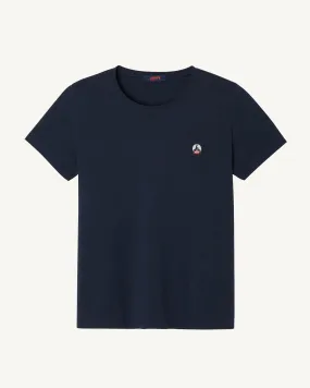 Navy Rosas crew-neck T-shirt