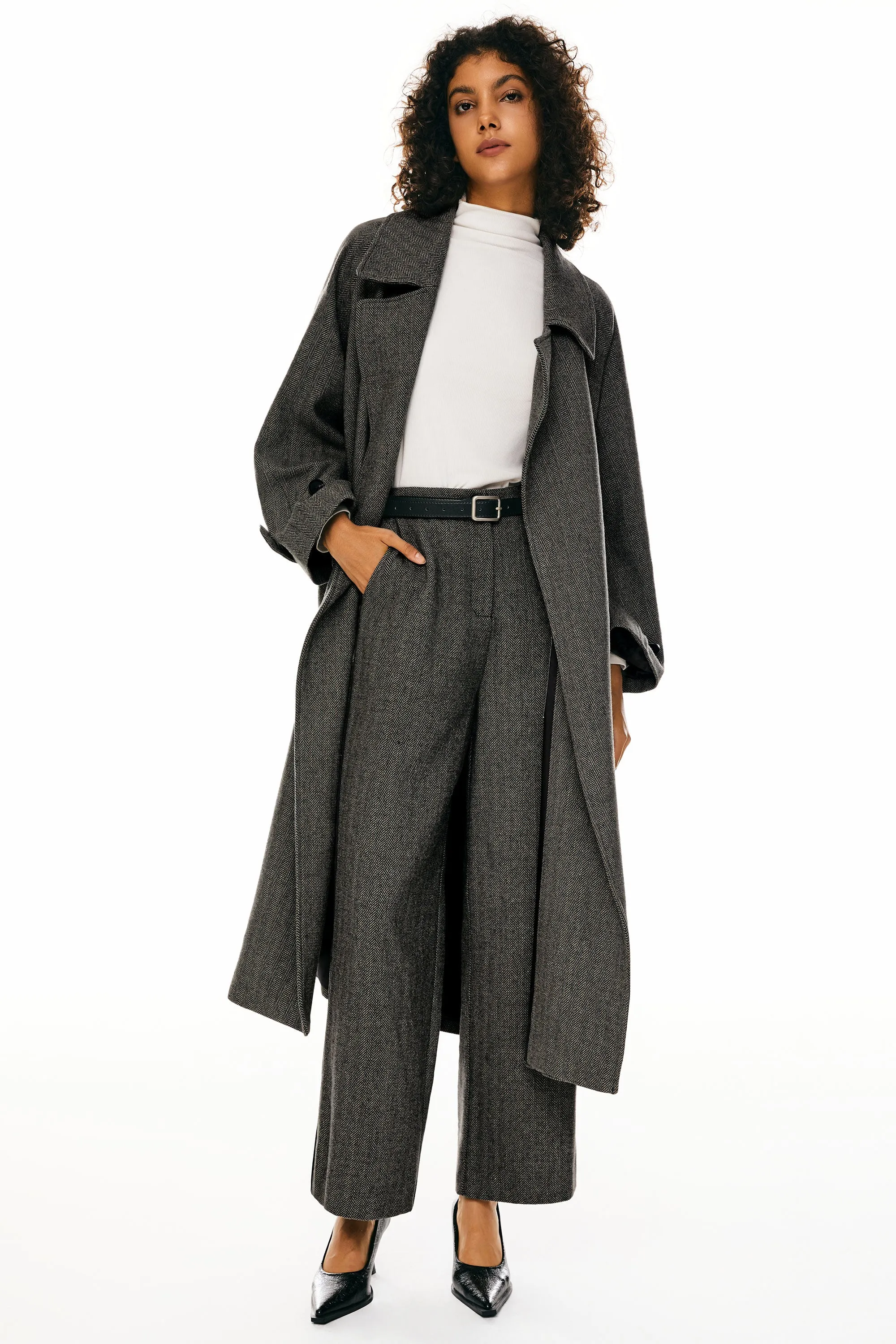 Oversized Long Pea Coat