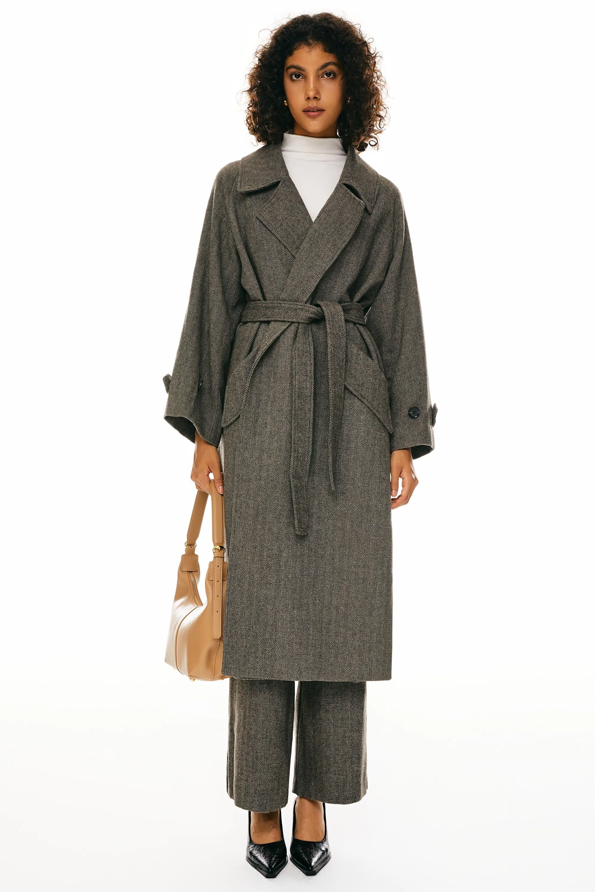 Oversized Long Pea Coat