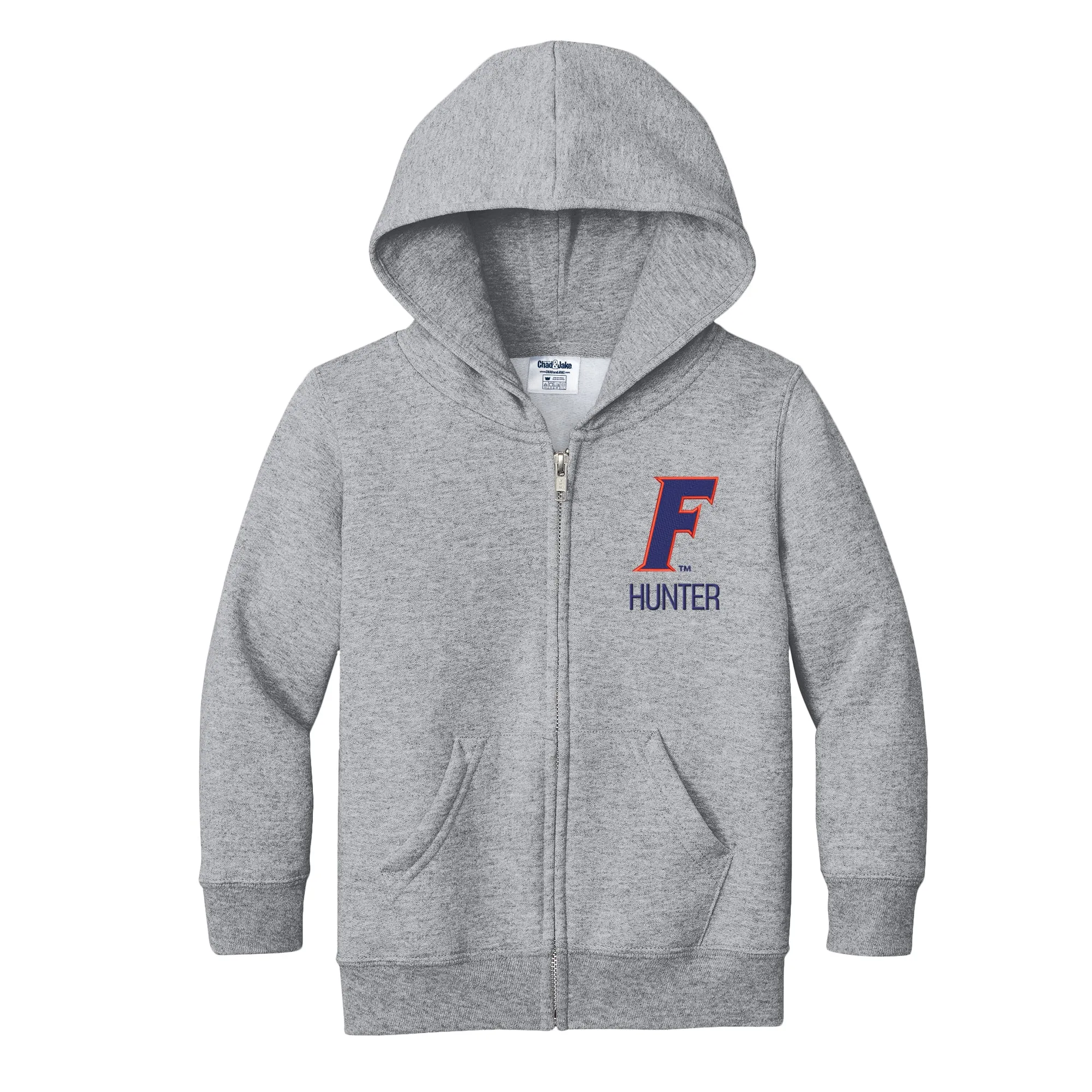 Personalized Florida Gators Slanted F Toddler Full-Zip Sweatshirt