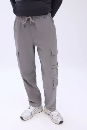 Relaxed Cargo Twill Pants