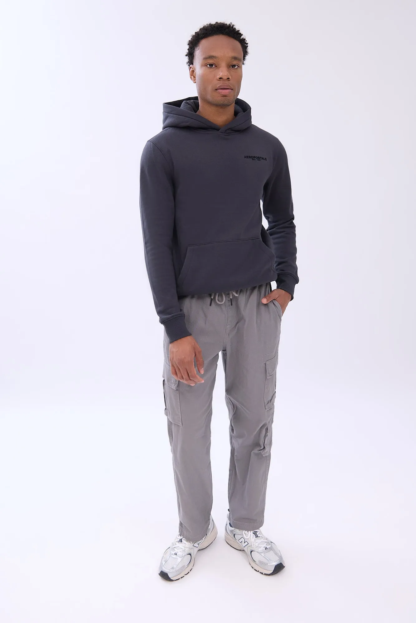 Relaxed Cargo Twill Pants