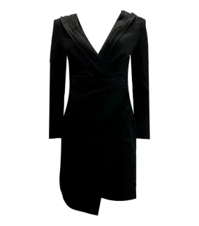 Saint Laurent Ruched Dress. Black Size 36FR