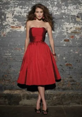 SALE Short Strapless Taffeta Dress  Size 12 Style 20102