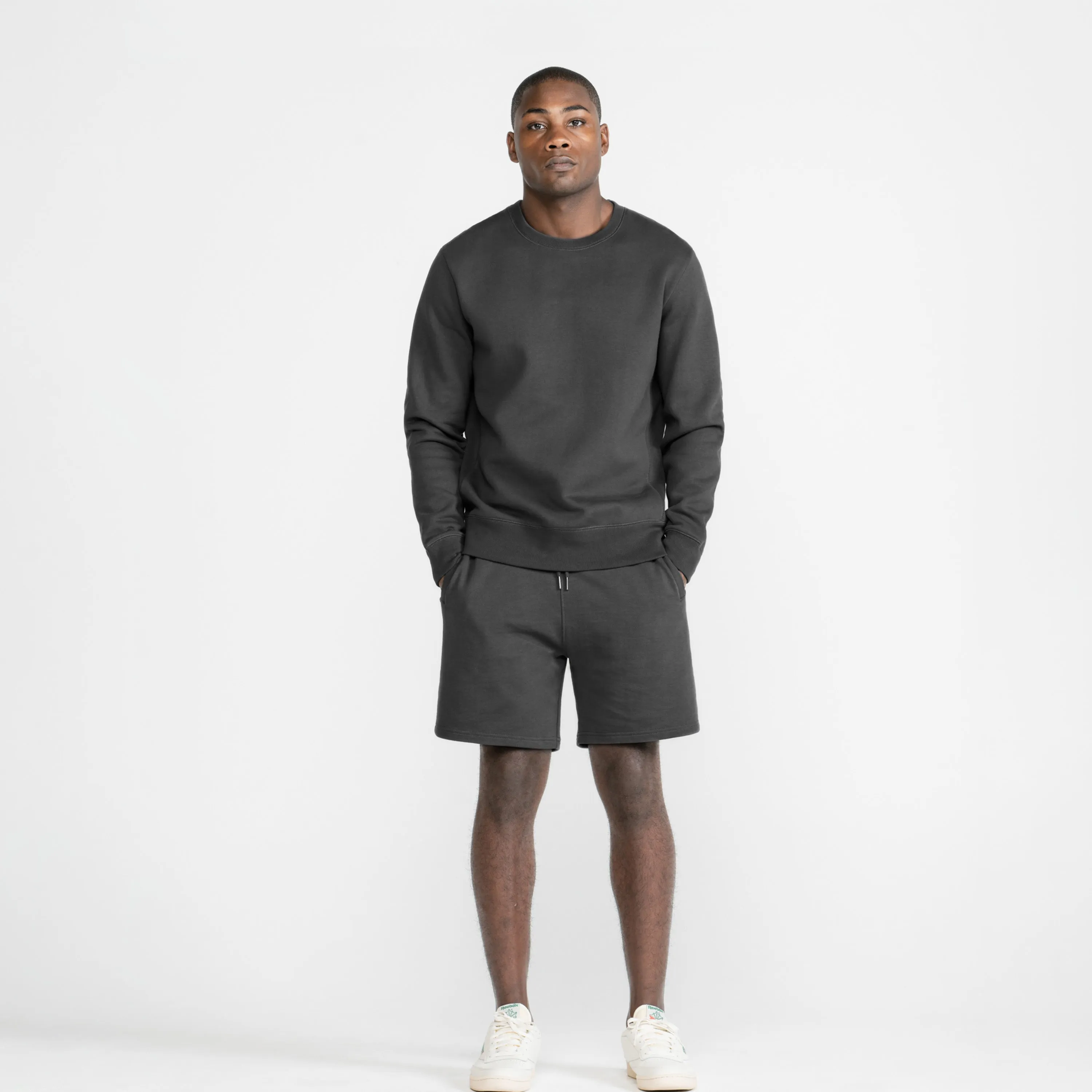 Slate Organic Cotton Crewneck Sweatshirt