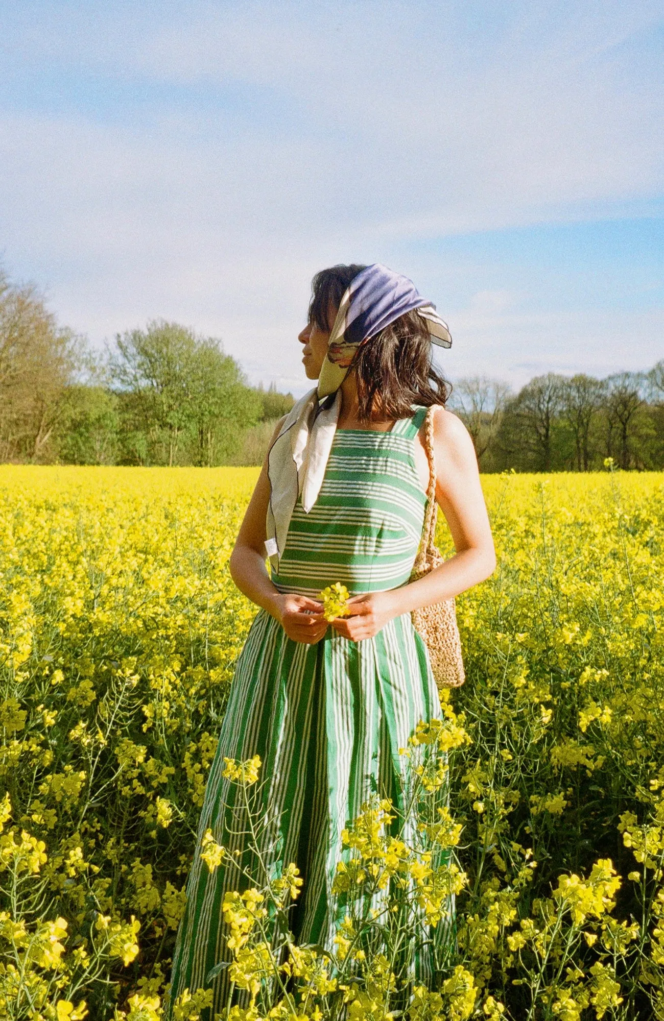 Suki Beachcomber Stripe Green Dress