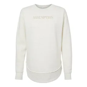 Sweatshirt - Crew Neck - Natural Heather - Embroidered Assumption